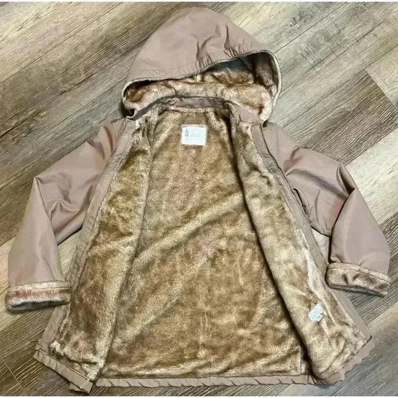 Vintage London Fog Women’s Fur Lined Chore Coat | Removable Hood Wmns Size 11/12 - Picture 11 of 13